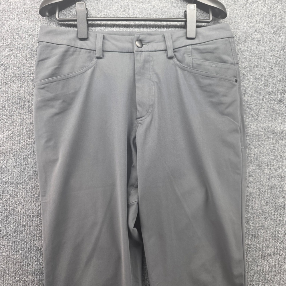 Lululemon ABC Classic Fit Pant Warpstreme Grey Mens 32 5-Pocket Trousers
